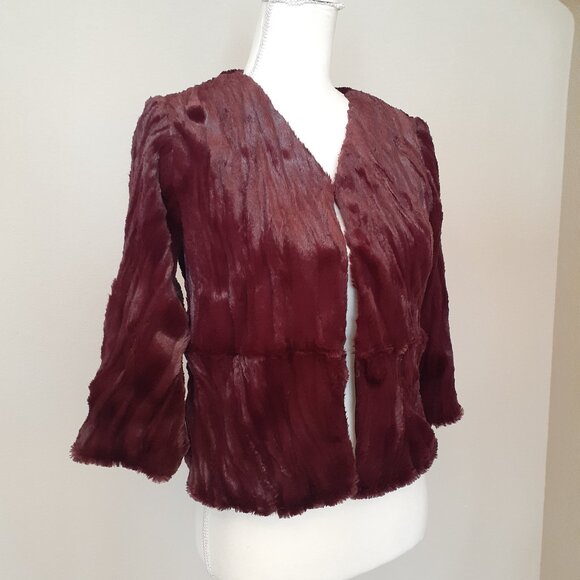 Rachel Rachel Roy Faux Fur Jacket - Picture 1 of 14